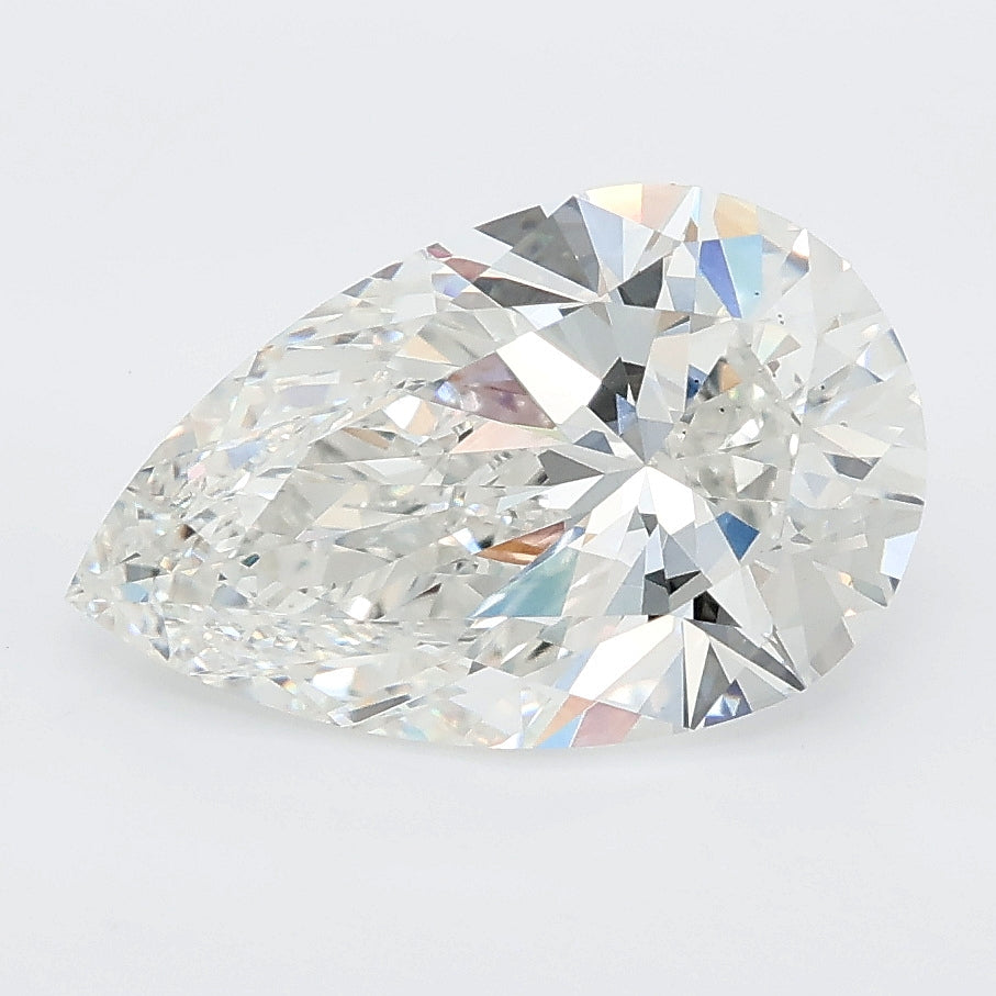 3.04 carat pear lab grown diamond F color VS1 clarity