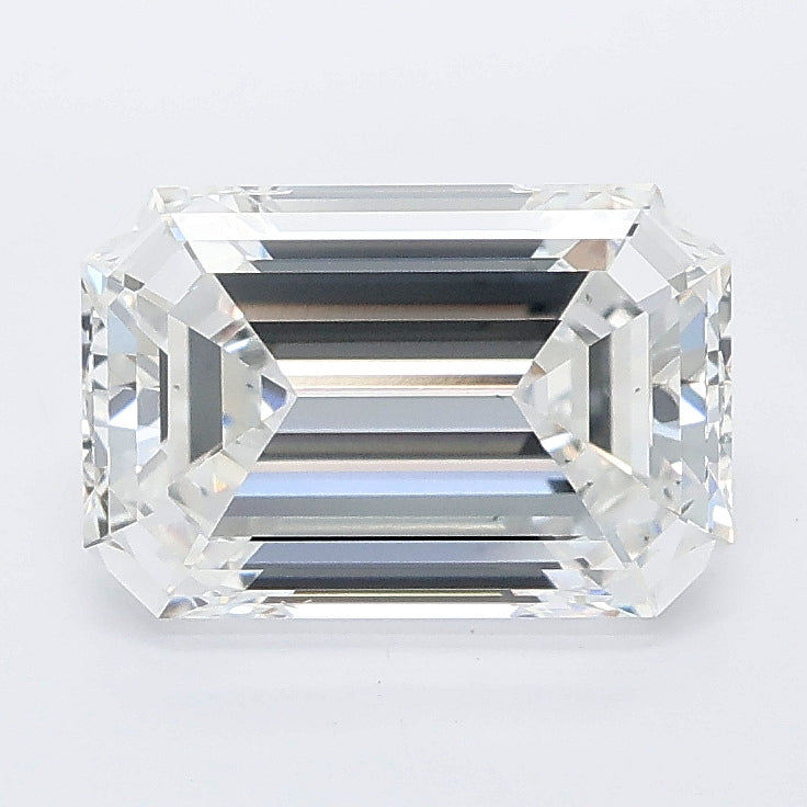 2.58 carat emerald lab grown diamond E color VS1 clarity