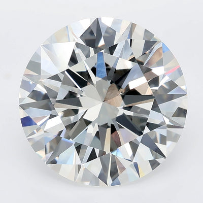 8.04 carat round lab grown diamond F color VVS2 clarity