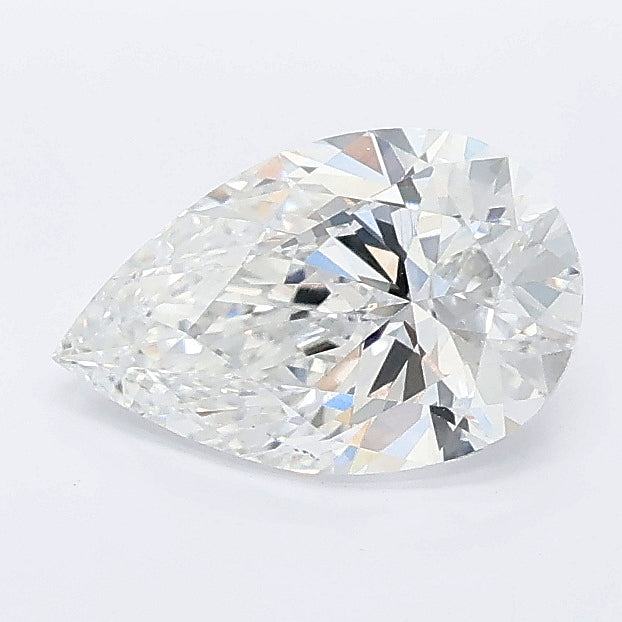 1.00 carat pear lab grown diamond E color VS1 clarity