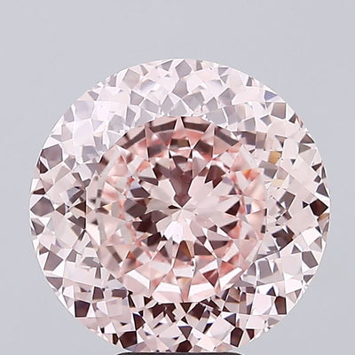 8.17 carat fancy intense pink portuguese cut lab grown diamond VS1 clarity