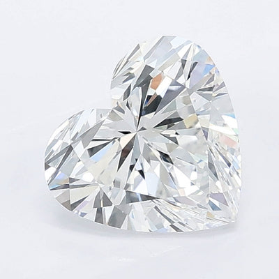 1.59 carat heart lab grown diamond D color VVS2 clarity