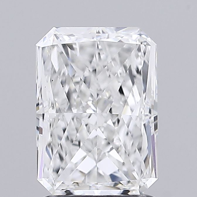 1.89 carat radiant lab grown diamond E color VS1 clarity