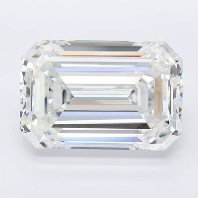 8.28 carat emerald lab grown diamond E color VVS2 clarity