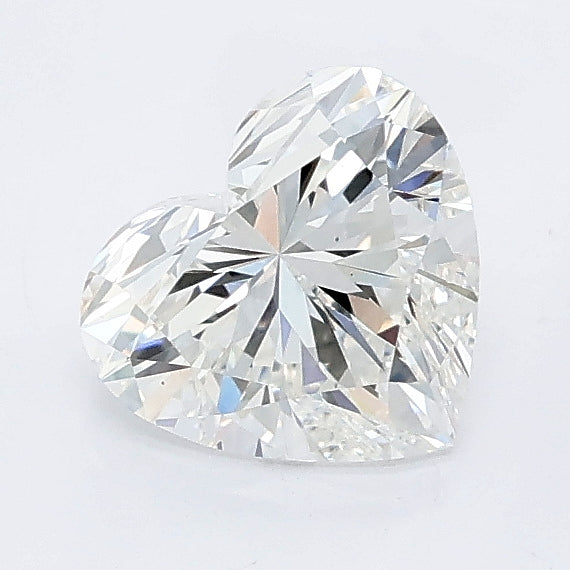 1.02 carat heart lab grown diamond E color VS1 clarity