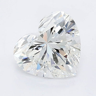 1.02 carat heart lab grown diamond E color VS1 clarity