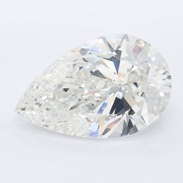 6.02 carat pear lab grown diamond F color VVS2 clarity