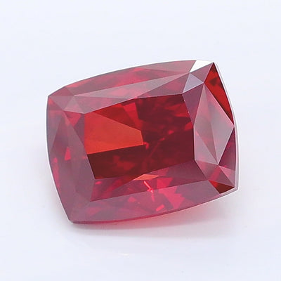 1.91 carat fancy deep red cushion lab grown diamond VS1 clarity