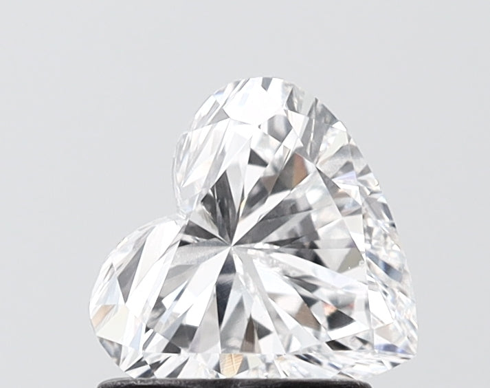 1.10 carat heart lab grown diamond E color VS1 clarity