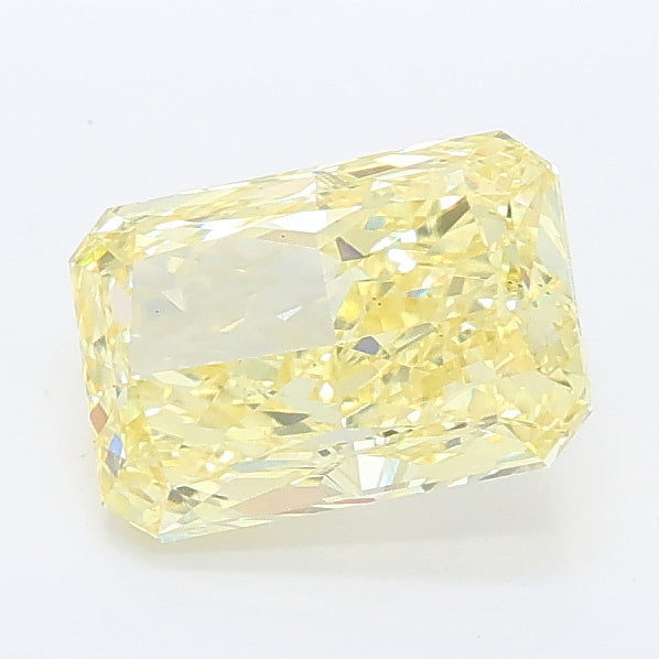 1.35 carat fancy intense yellow radiant lab grown diamond VS1 clarity