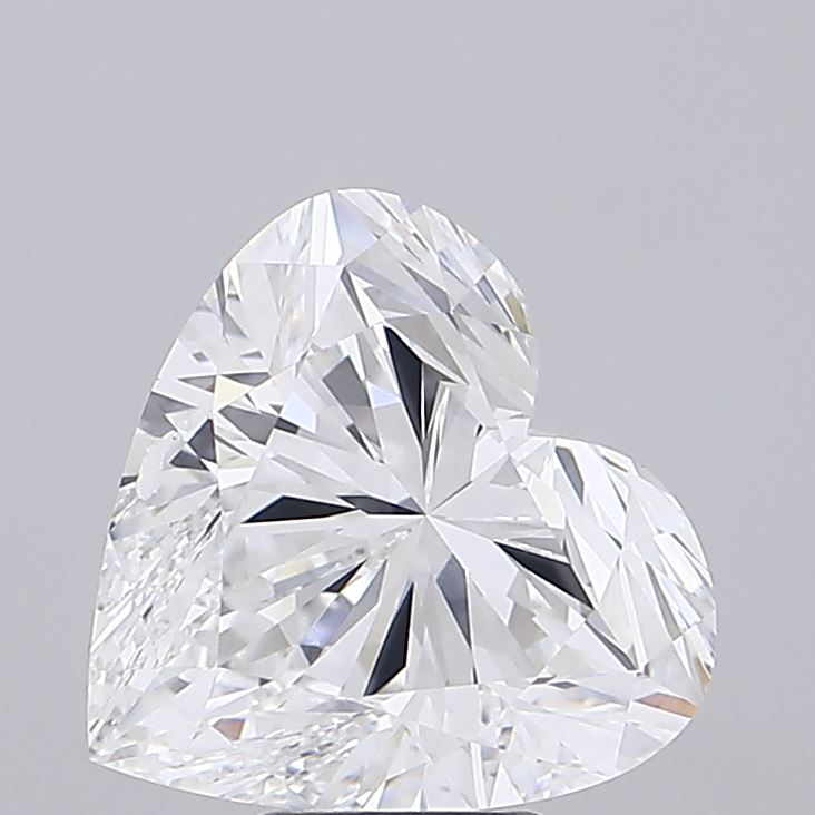 8.07 carat heart lab grown diamond D color VVS2 clarity