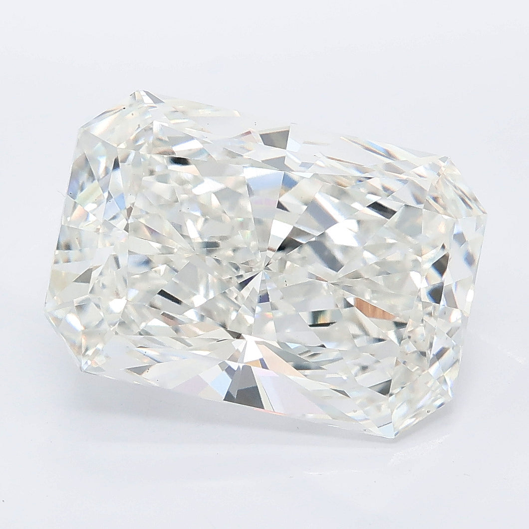 6.78 carat radiant lab grown diamond F color VS1 clarity