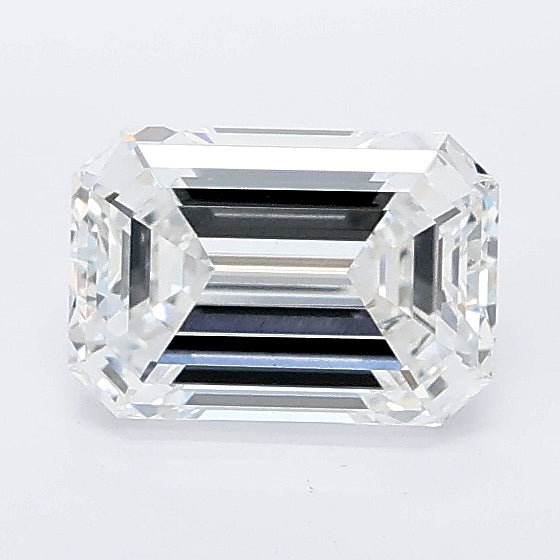 1.07 carat emerald lab grown diamond E color VVS2 clarity