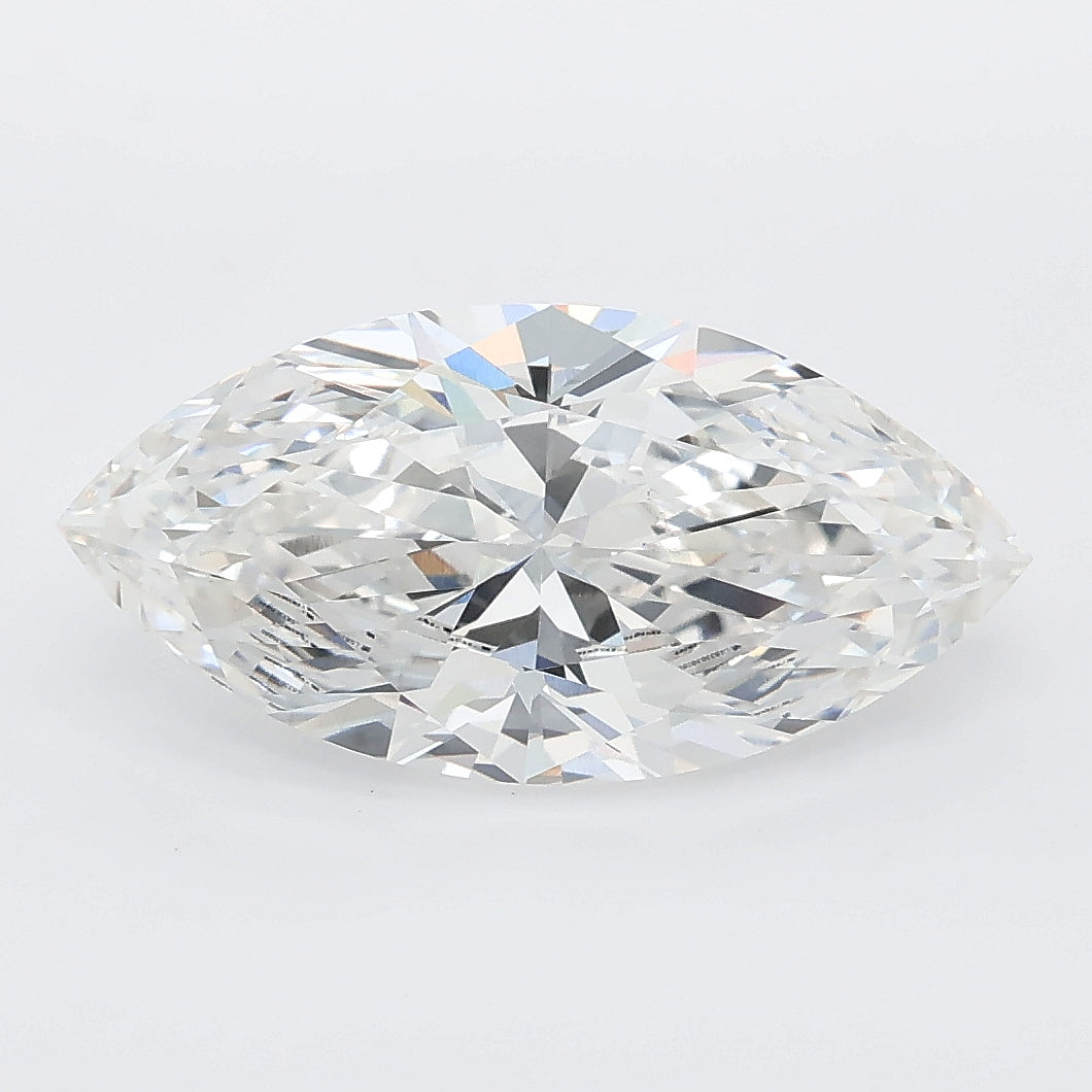 3.04 carat marquise lab grown diamond E color VS1 clarity