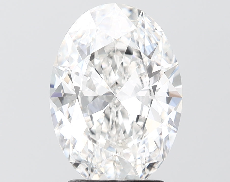 2.52 carat oval lab grown diamond E color VS1 clarity