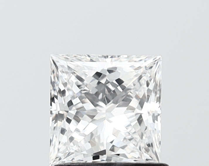 1.00 carat princess lab grown diamond E color VVS2 clarity
