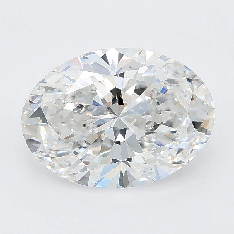 2.52 carat oval lab grown diamond E color VS1 clarity