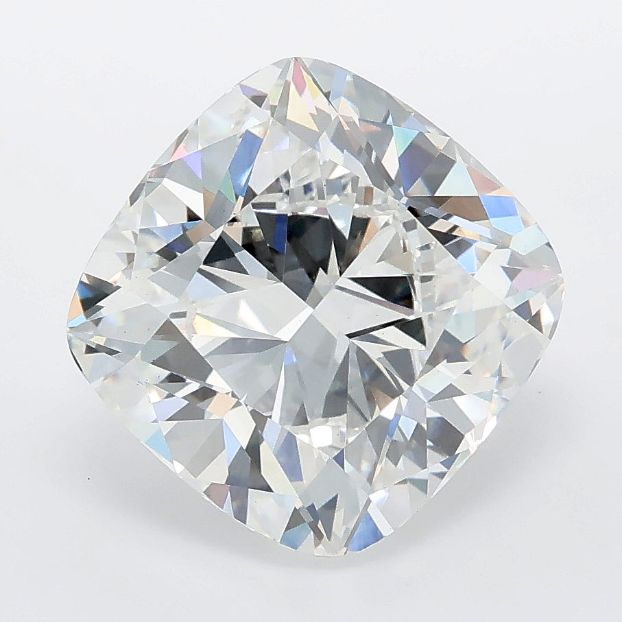 5.26 carat cushion lab grown diamond E color VS1 clarity