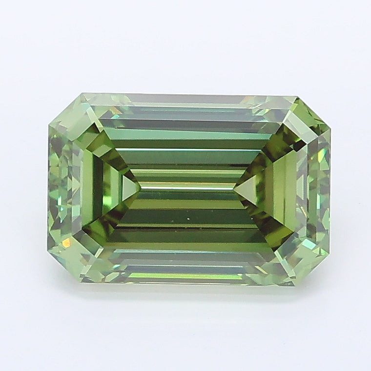 2.51 carat fancy vivid green emerald lab grown diamond VS1 clarity