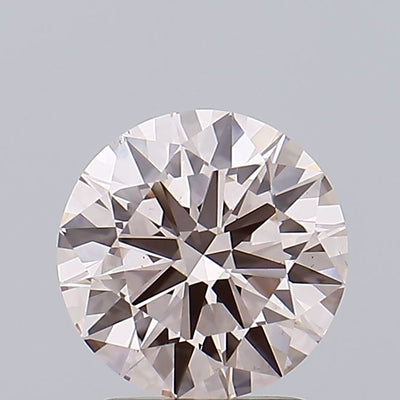 1.96 carat fancy intense pink round lab grown diamond VS1 clarity