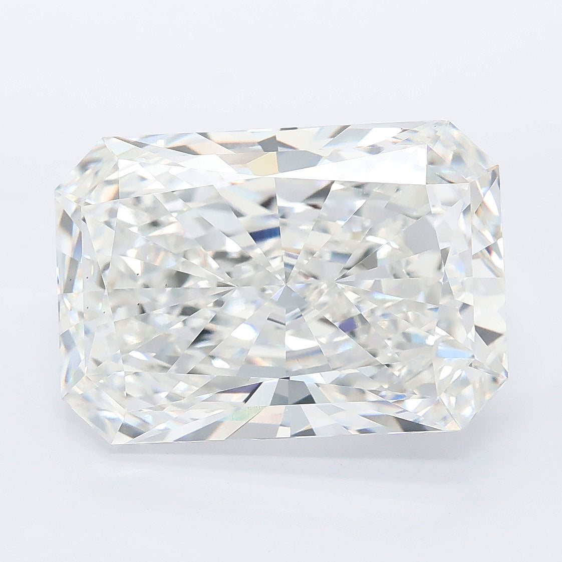 8.05 carat radiant lab grown diamond E color VS1 clarity