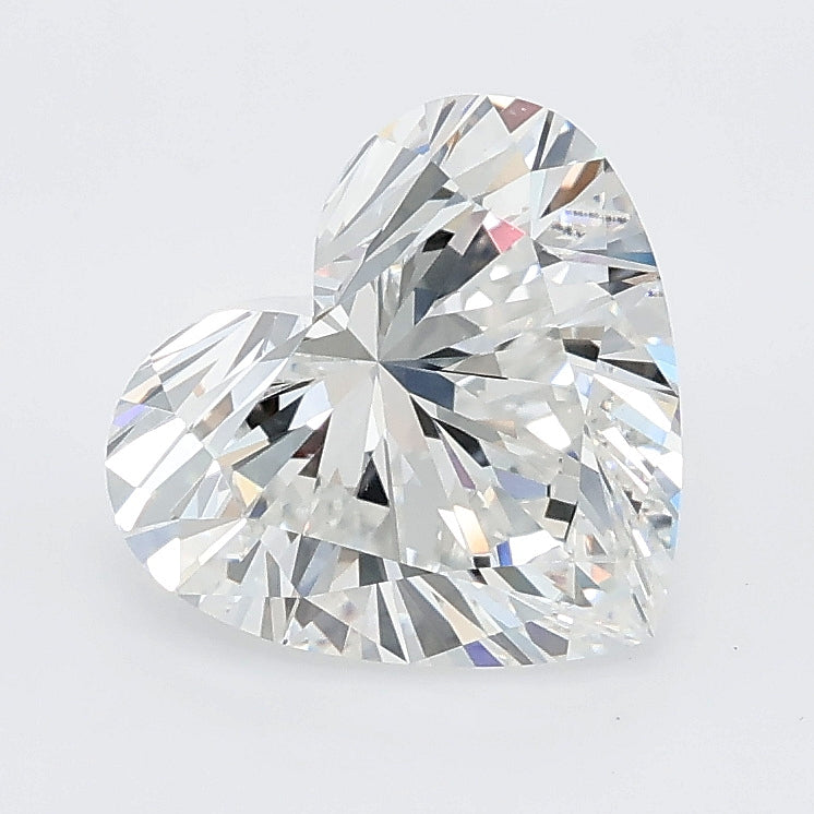 2.27 carat heart lab grown diamond D color VVS2 clarity