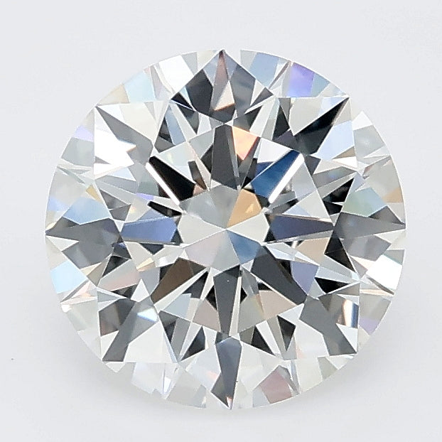 2.05 carat round lab grown diamond E color VS1 clarity