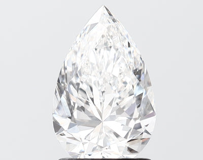 1.66 carat pear lab grown diamond E color VVS2 clarity