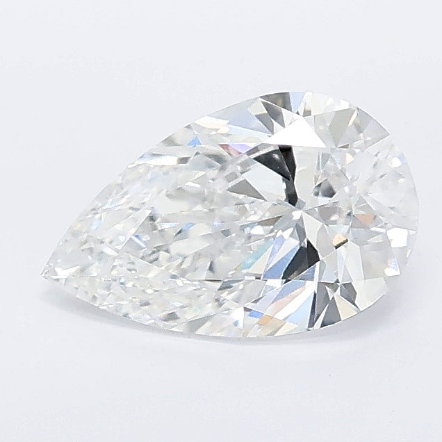 1.00 carat pear lab grown diamond D color VVS2 clarity