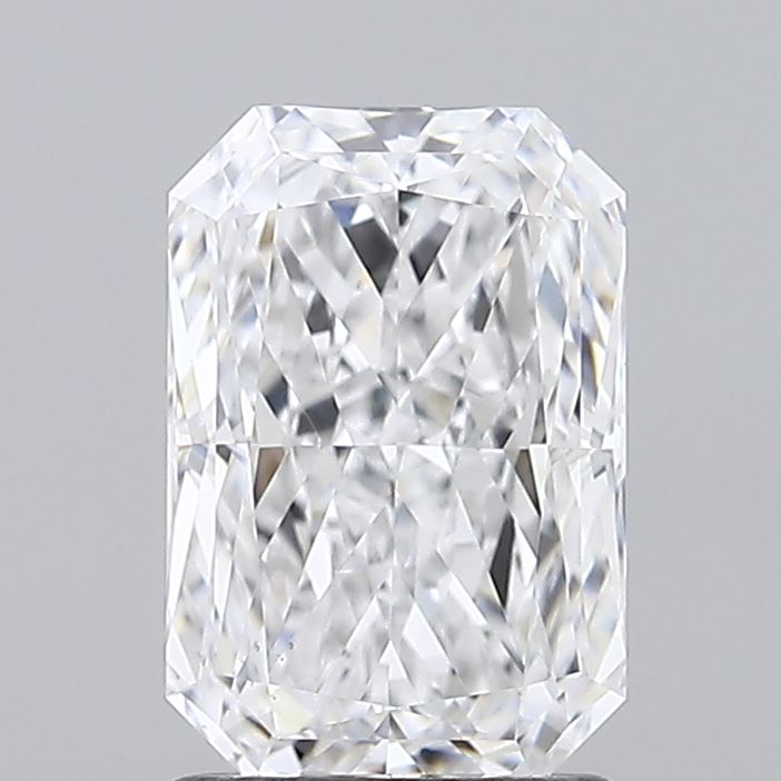 1.72 carat radiant lab grown diamond D color VS1 clarity