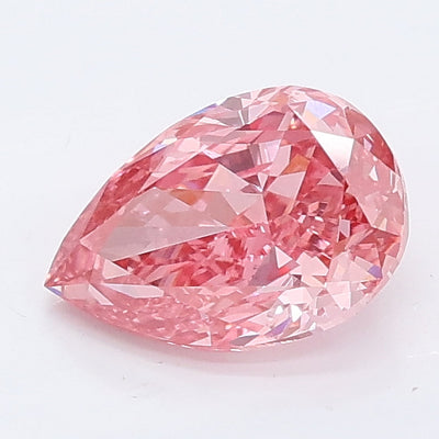 1.05 carat fancy vivid pink pear lab grown diamond VS1 clarity