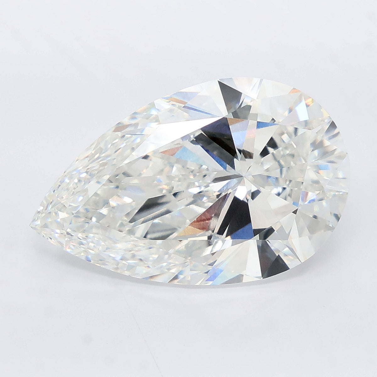 11.07 carat pear lab grown diamond F color VVS2 clarity