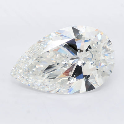 11.07 carat pear lab grown diamond F color VVS2 clarity
