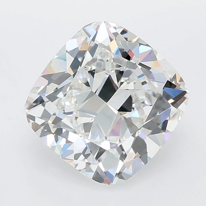 2.53 carat cushion lab grown diamond E color VVS2 clarity
