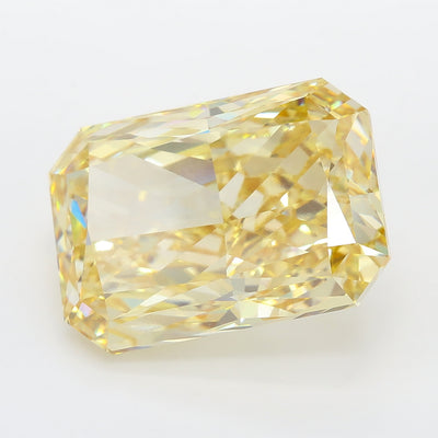15.05 carat fancy intense yellow radiant lab grown diamond VVS2 clarity