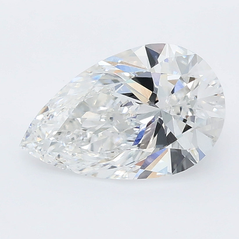 2.21 carat pear lab grown diamond E color VVS2 clarity