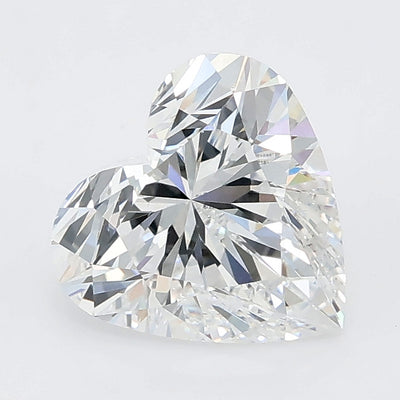 2.04 carat heart lab grown diamond D color VVS2 clarity