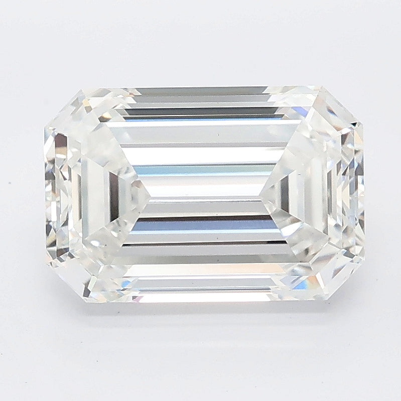 3.26 carat emerald lab grown diamond E color VS1 clarity
