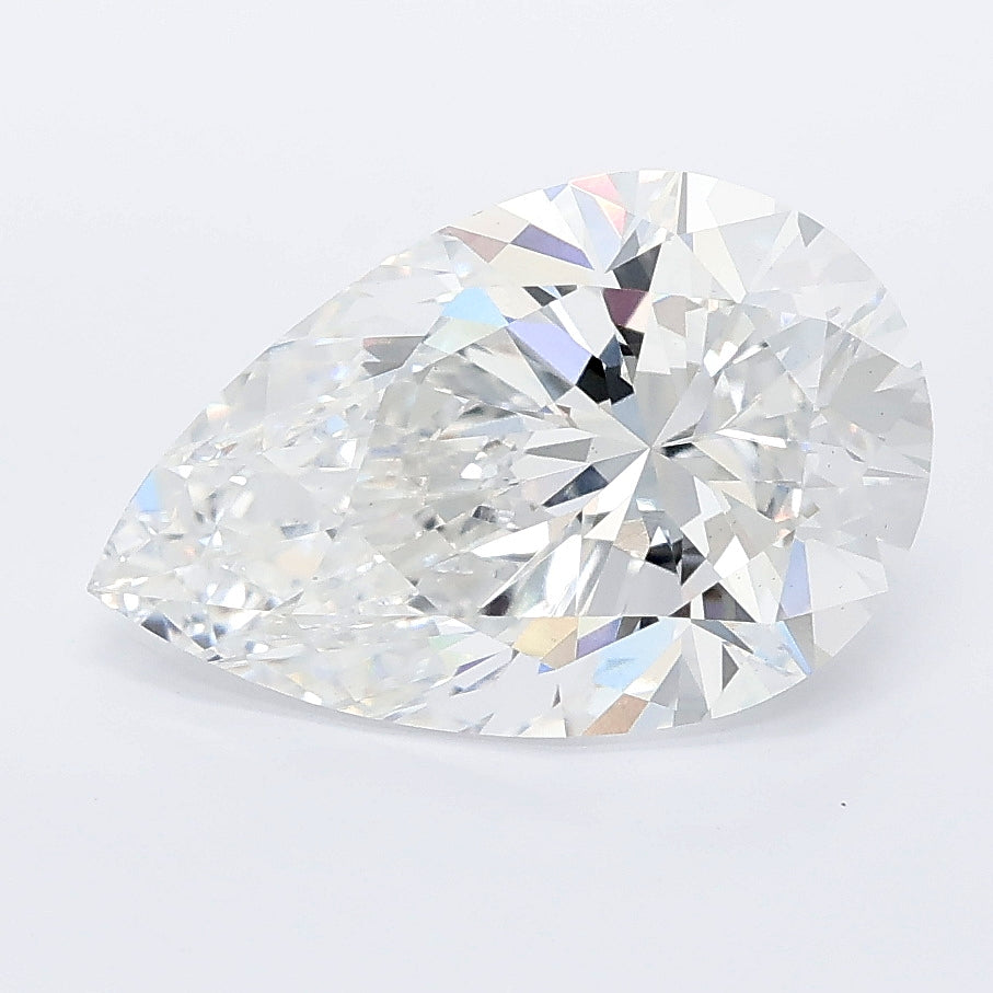 3.07 carat pear lab grown diamond D color VS1 clarity