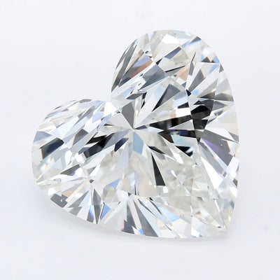9.53 carat heart lab grown diamond F color VS1 clarity