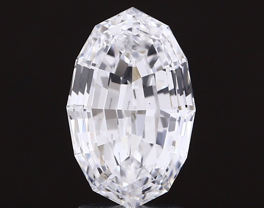 3.09 carat oval lab grown diamond D color VS1 clarity