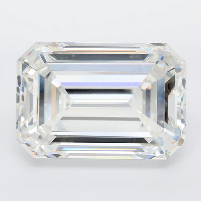 20.08 carat emerald lab grown diamond F color VVS2 clarity