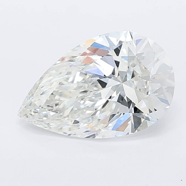 1.03 carat pear lab grown diamond E color VS2 clarity