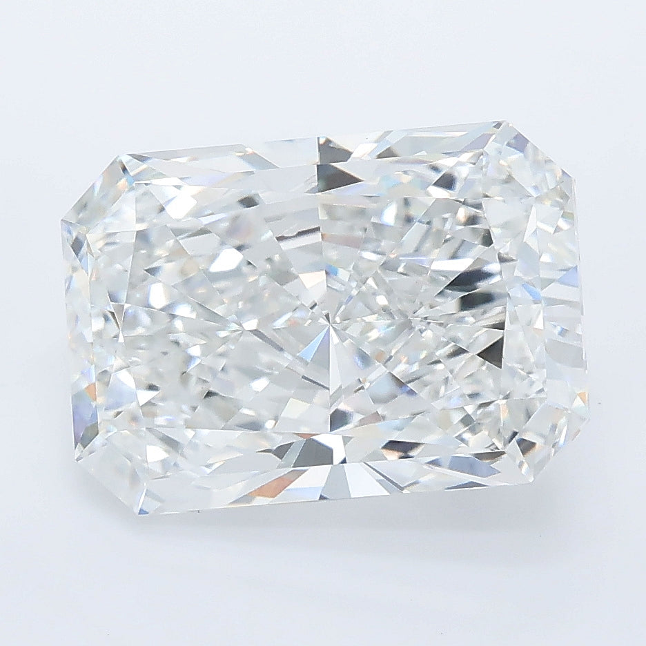 5.02 carat radiant lab grown diamond E color VVS2 clarity