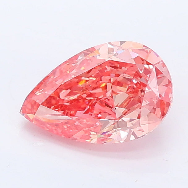 1.11 carat fancy pink pear lab grown diamond VVS2 clarity