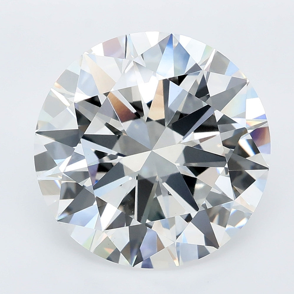 8.04 carat round lab grown diamond E color VS1 clarity