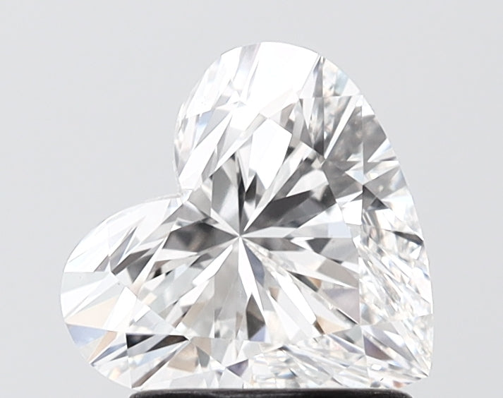 1.59 carat heart lab grown diamond E color VVS2 clarity