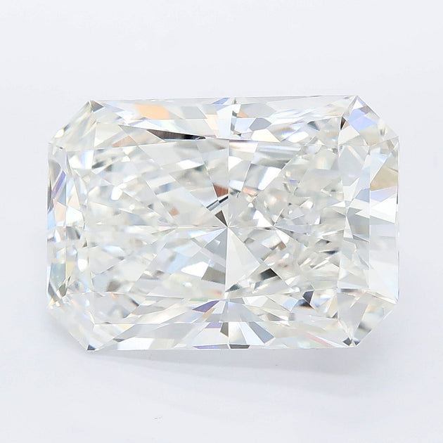 6.09 carat radiant lab grown diamond F color VVS2 clarity
