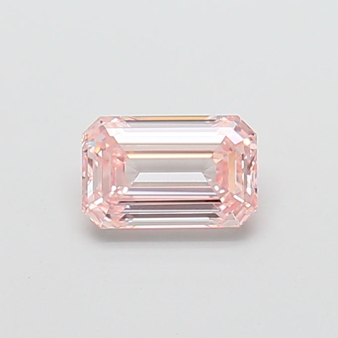 1.59 carat fancy intense pink emerald lab grown diamond VVS2 clarity