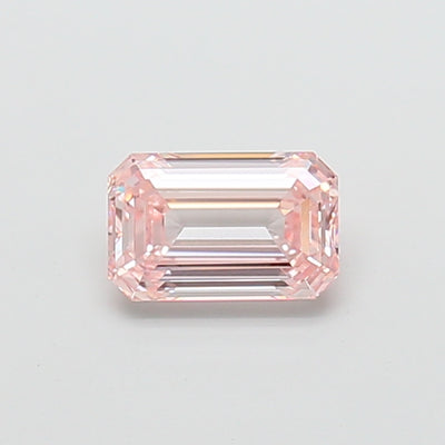 1.59 carat fancy intense pink emerald lab grown diamond VVS2 clarity